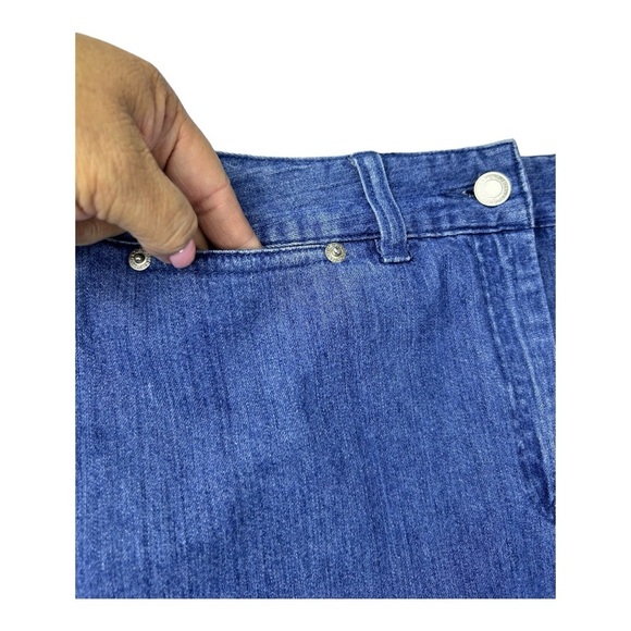 PENDLETON Deim Blue Jean Skirt Women’s Size 10 A Line Back Slit 2 Pockets. - Picture 3 of 13